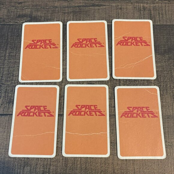 Vintage Space Rockets Card Game 1983 Complete In Rough Condition - Picture 9 of 16